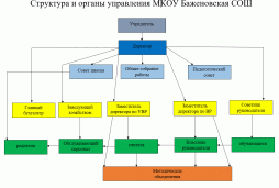 Структура и органы управления МКОУ Баженовская СОШ